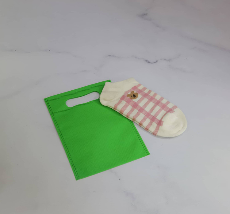 ساک اسپان فلت دسته پانچی رنگ سبز