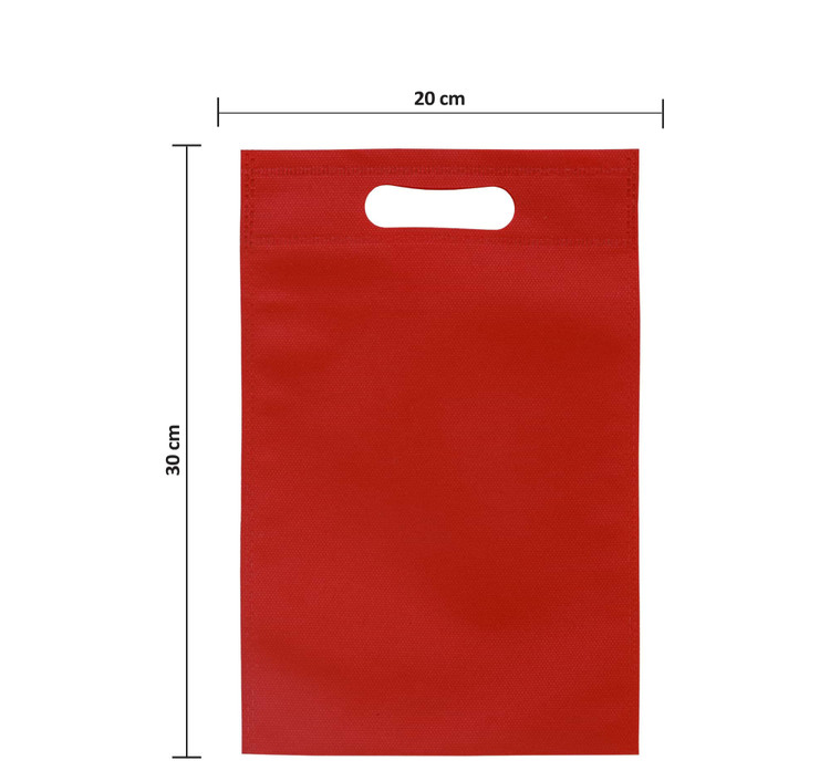 ساک اسپان فلت دسته پانچی رنگ قرمز