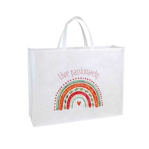 ساک اسپان افقی کاست دار، طرح رنگین کمان