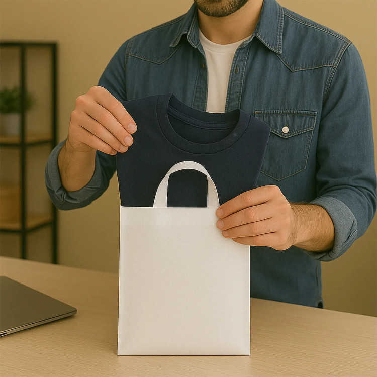 ساک پارچهای اسپان ۳۵×۲۵. رنگبندی هم دارد