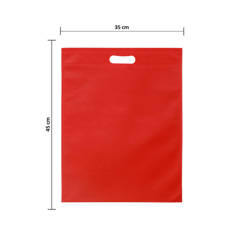 ساک اسپان فلت دسته پانچی رنگ قرمز