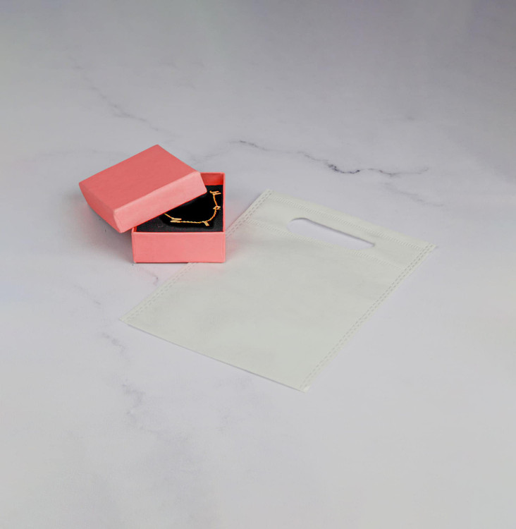 ساک اسپان فلت دسته پانچی رنگ سفید