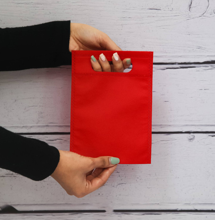 ساک اسپان فلت دسته پانچی رنگ قرمز