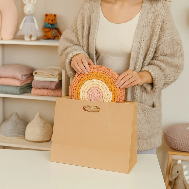 ساک کرافت دسته پانچی سایز ۳۳×۲۷