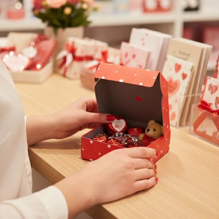 جعبهکیبوردی طرحدار گلاسه شماره یک ۳.۴×۹×۹