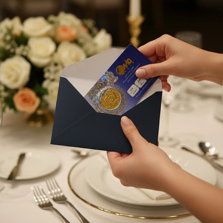 پاکت سکه ۱۱×۸ رنگ سرمهای