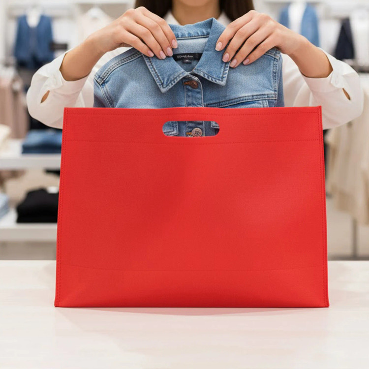 ساک اسپان فلت افقی قرمز ۴۰×۳۰